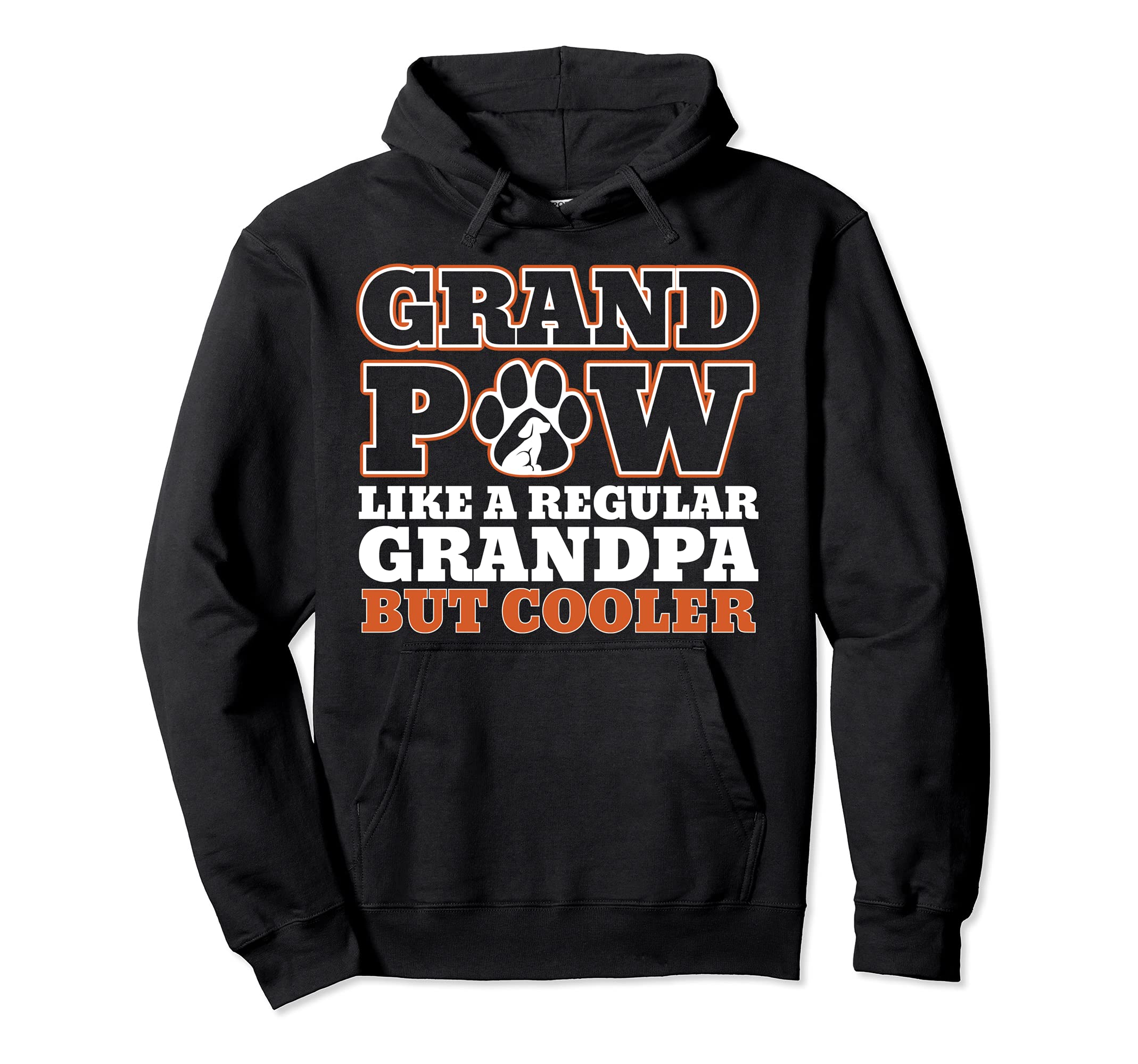 Grand Paw Like A Regular Grandpa But Cooler Funny Dog dad Pullover Hoodie