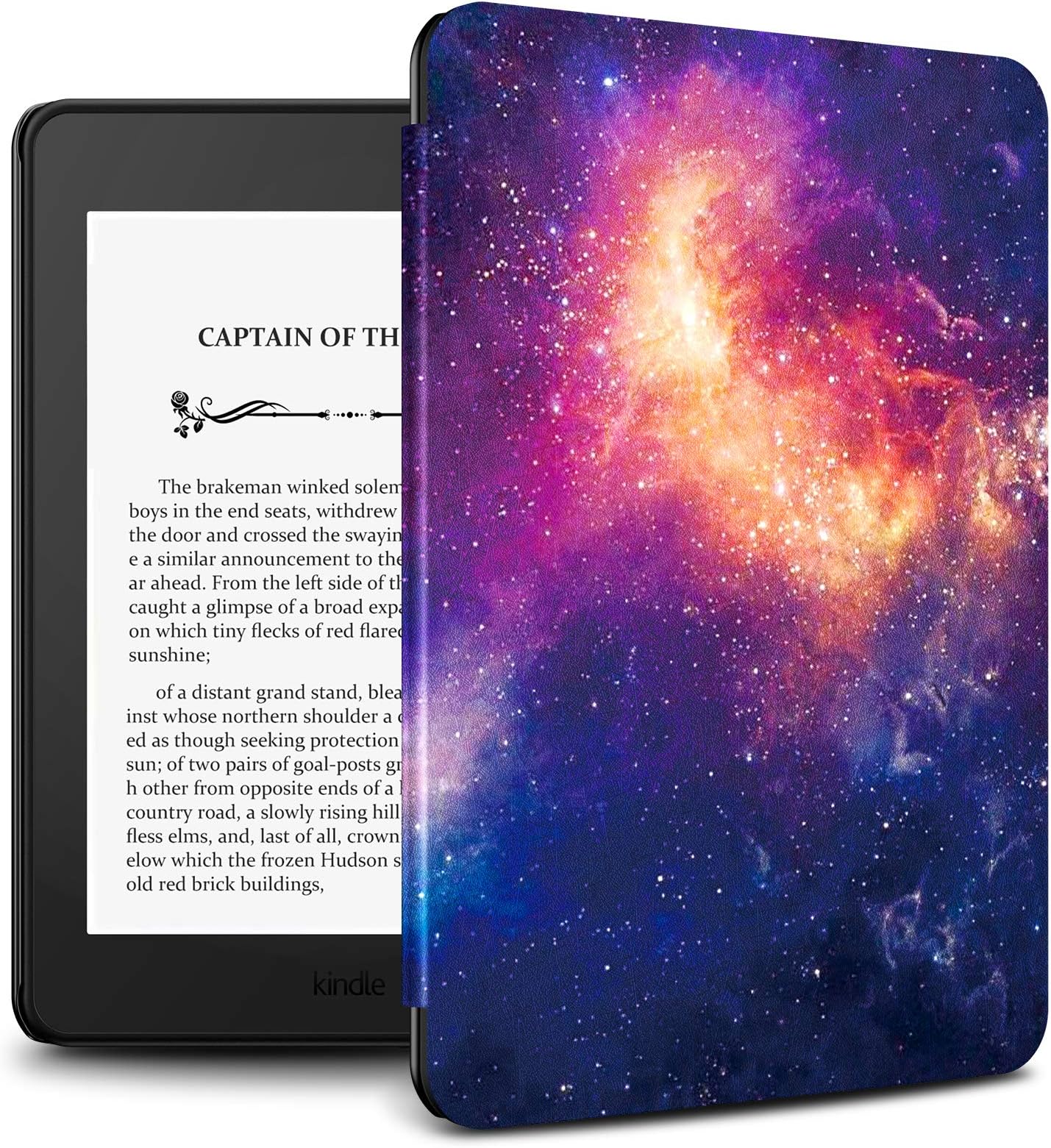 Infiland Kindle Paperwhite 2018 Case Compatible with Amazon Kindle Paperwhite 10th Generation 6 inches 2018 Release(Auto Wake/Sleep),Galaxy