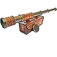 Nautical Handheld Pirate Brass Telescope with Box/Case,Sailor Home Decor Pirate Captain Boat Toy Gift (14") Rustic Vintage Home Decor Gifts