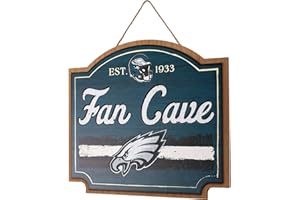 FOCO NFL Official Primary Logo Established 15" Fan Cave Wall Sign (Philadelphia Eagles, One Size)