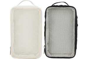 2PCS Diaper Bag Organizer, Waterproof Pod Diaper and Wipes Pouch, Washable Reusable Mesh Bag with Handle..