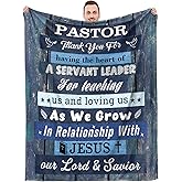 Buioata Pastor Appreciation Gifts - Pastor Blanket Gifts, Pastor Gifts for Men, Brithday Gifts for Pastors Women, Christmas Thank You Gifts for Pastor, Religious Christian Blanket Pastor Gift Ideas