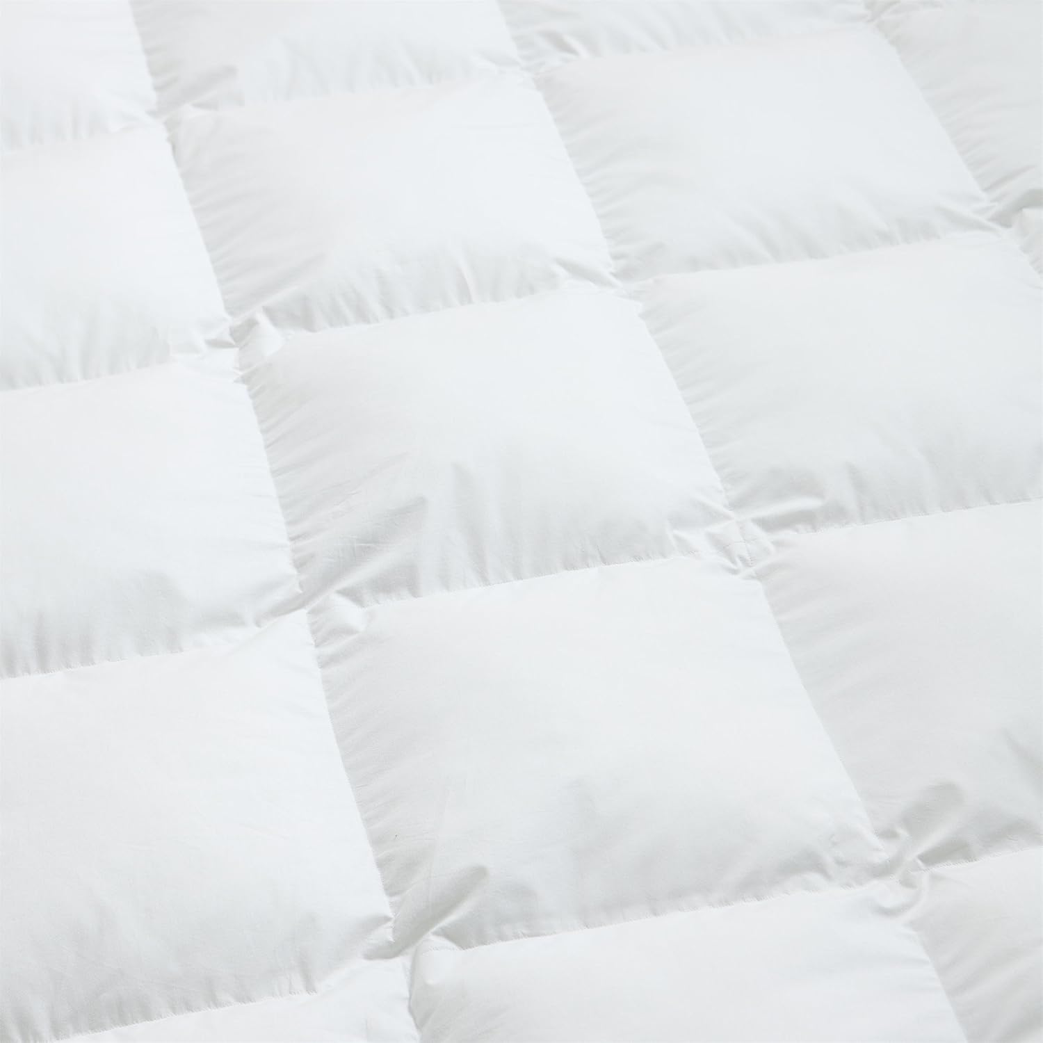 Luxurious King/California King Size Siberian Goose Down Comforter, Duvet Insert, 1200 Thread Count 100% Egyptian Cotton, 750+ Fill Power, 70 oz Fill Weight, 1200TC, White Solid: Home & Kitchen