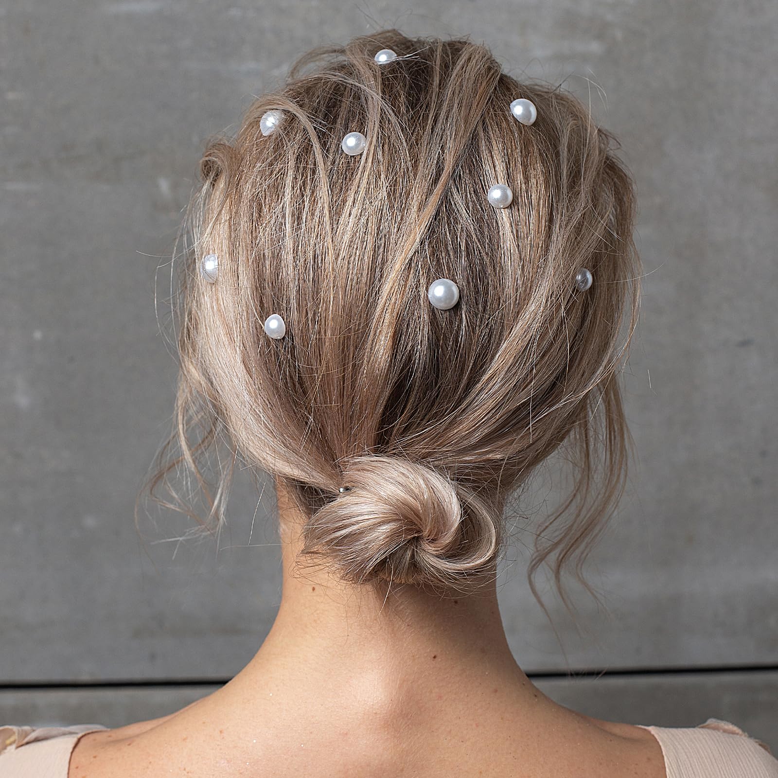 Buylorco 2000+pcs 12 Sheets Self Adhesive Pearl Stickers for Hair, Face, Makeup, Eye, Nail, Crafts, 3mm, 4mm, 5mm, 6mm (White)