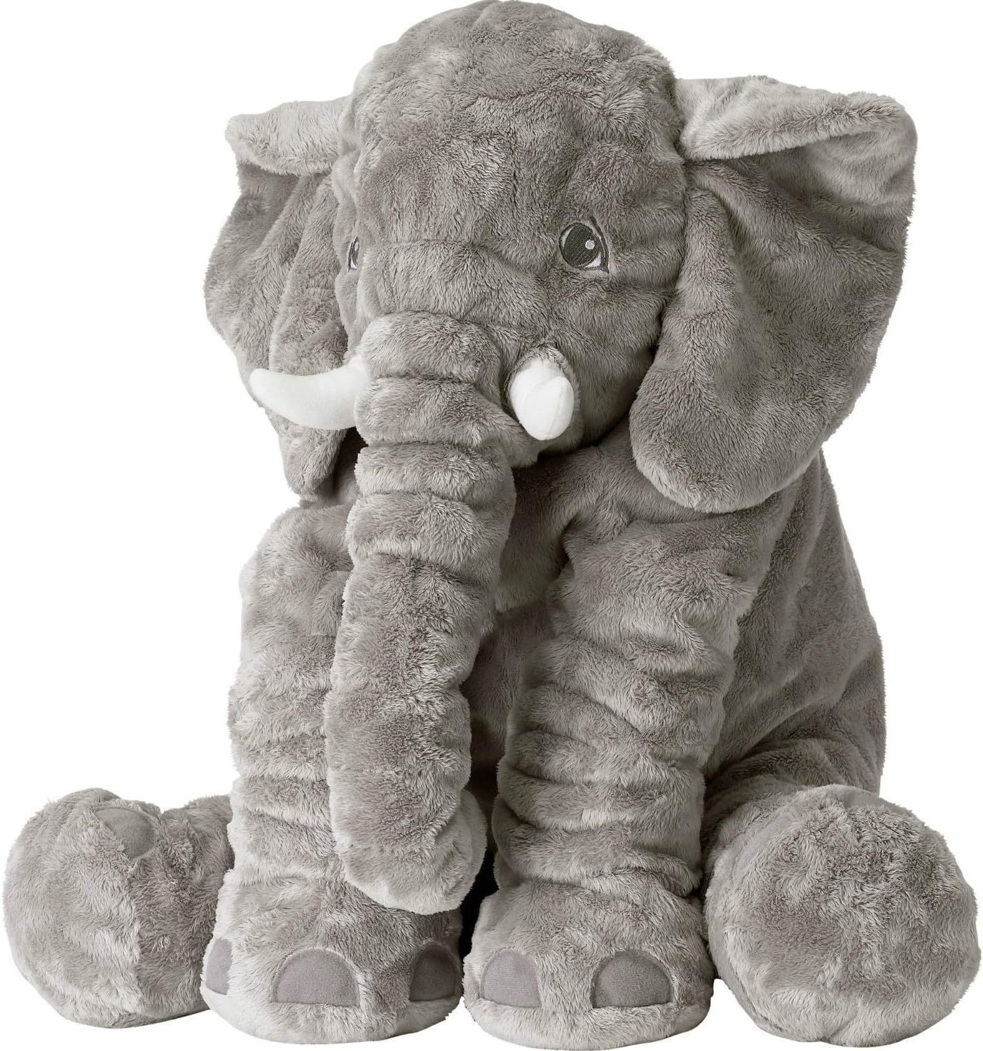 Dreamsdox Stuffed Elephant Toy, Stuffed Elephant Plush Cushion Doll Toy 24 inch/60cm Gray