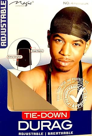 Black Durag Du Rag Black Hair Wave And Braiding Durag Tie Down