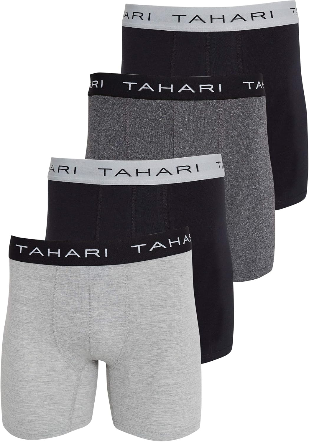 Tahari Mens Underwear Multi Pack Premium Comfort Cotton Boxer Brief Set Available in S,M,L,XL: Clothing