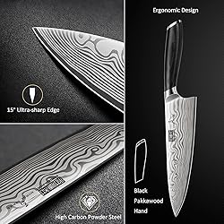 HOSHANHO 8 Pieces Knife Set with Magnetic