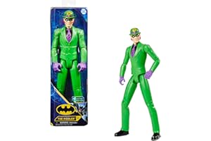 DC COMICS Batman 12-inch The Riddler Action Figure, Kids Toys for Boys Aged 3 and up
