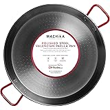 Machika Polished Steel Paella Pan 18 inch (46 cm)