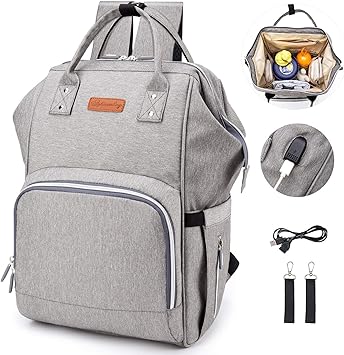 diaper backpack with usb port