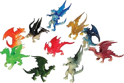 Design Mini Dragon Action Figures (12 