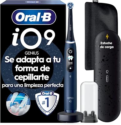 iO 9 Cepillo de Dientes Eléctrico con 1 Cabezal, Azul Zafiro