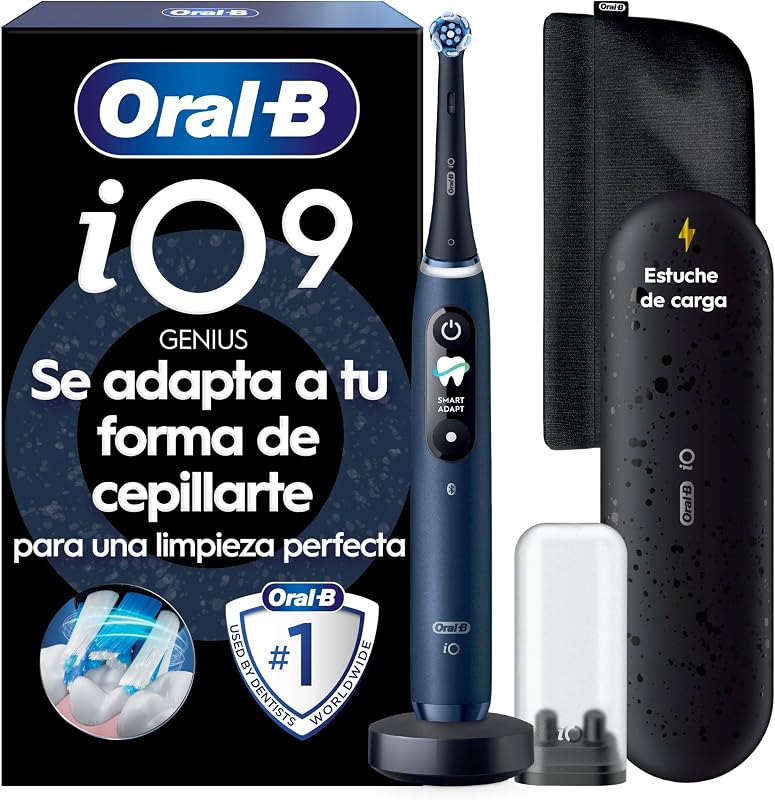 iO 9 Cepillo de Dientes Eléctrico con 1 Cabezal, Azul Zafiro
