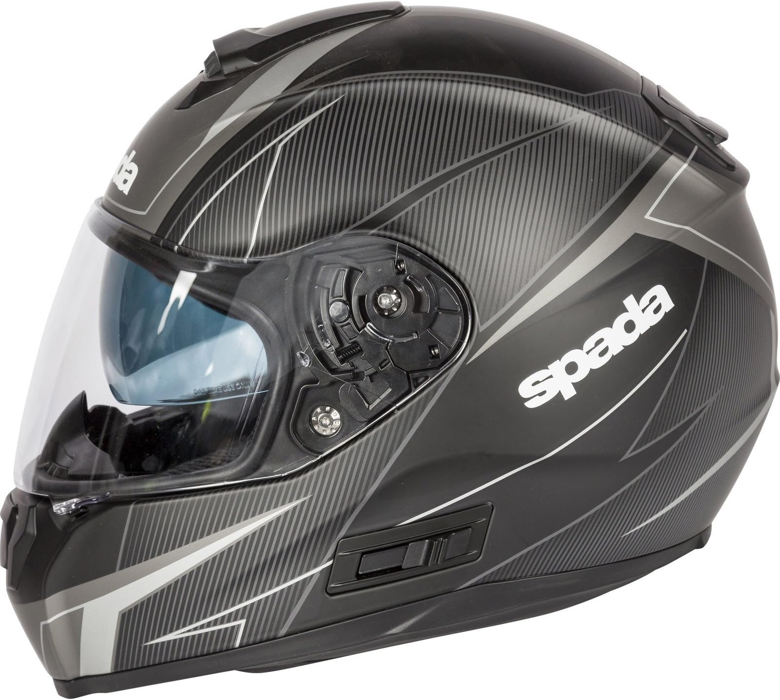 Spada Motorcycle Helmet SP16 Linear Matt Black/Silver/Anthracite