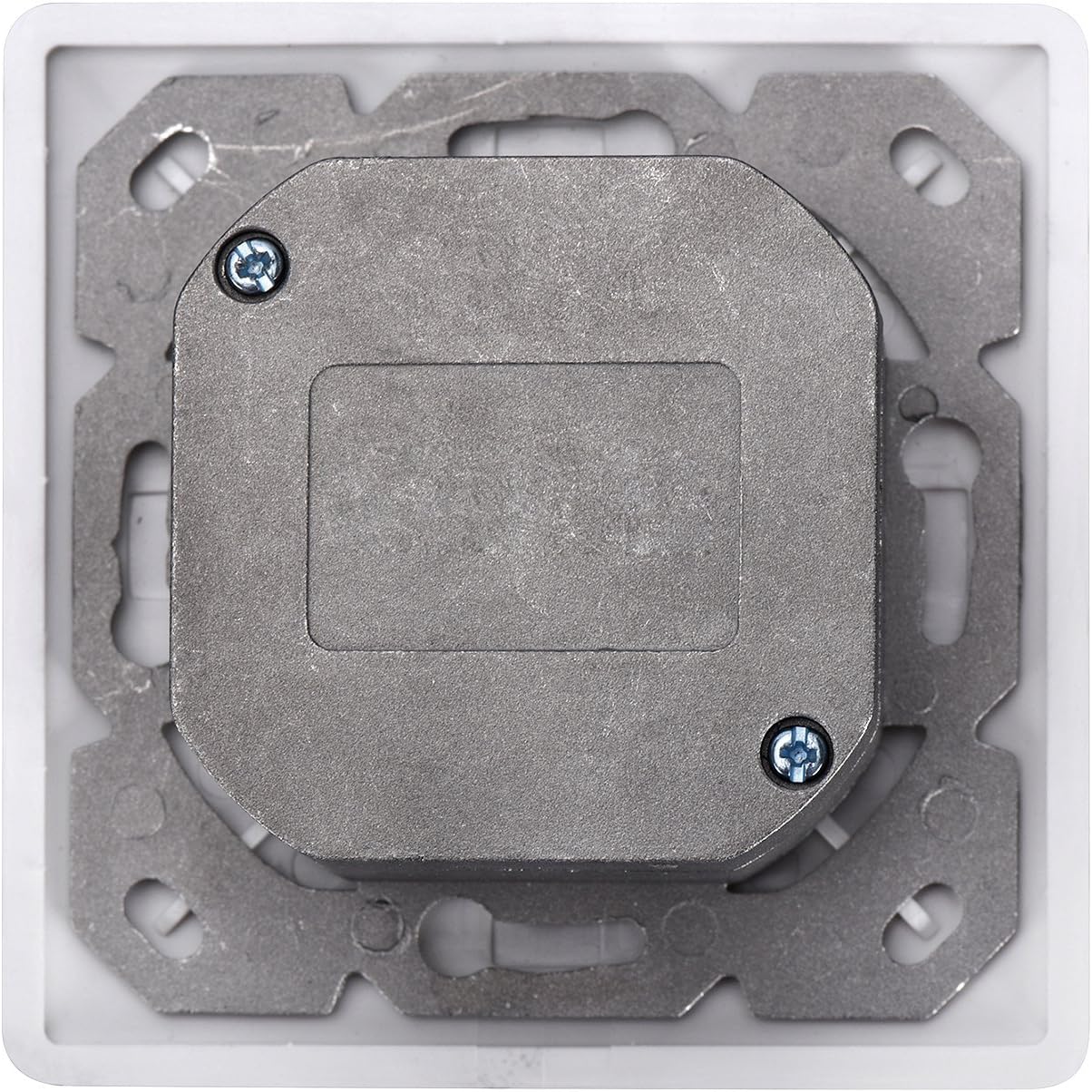 DIGITUS Cat-6A junction box - 2 port RJ45 - surface-mounted network socket - vertical supply - design-ready - pure white - Image 3