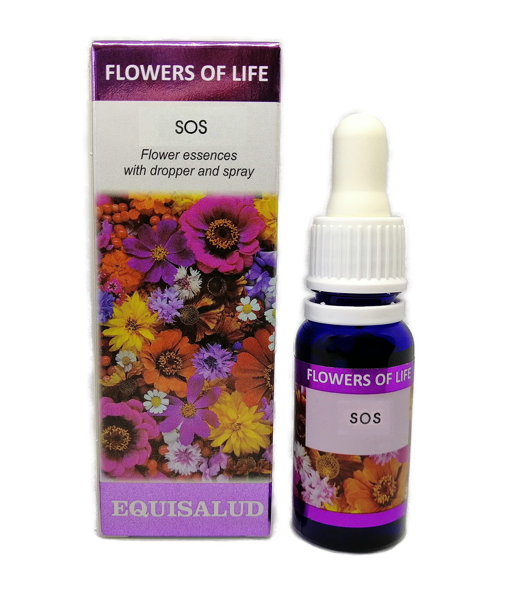 Flowers of Life - SOS - Certified Organic Natural Flower Remedy 15ml Dropper and Spray