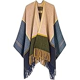 Breezy Lane Women's Shawl Wraps Warm Poncho Ruana Wrap Cardigan