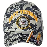 United States Navy Veteran Navy Logo Embroidered Baseball Cap