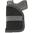 Ultimate Pocket Holster - Ultra Thin for Comfortable Concealed Carry - Compatible w/Most Pistols and Revolvers from Glock Ruger Taurus Smith and Wesson Kimber Beretta & More (Micro and Subcompact)