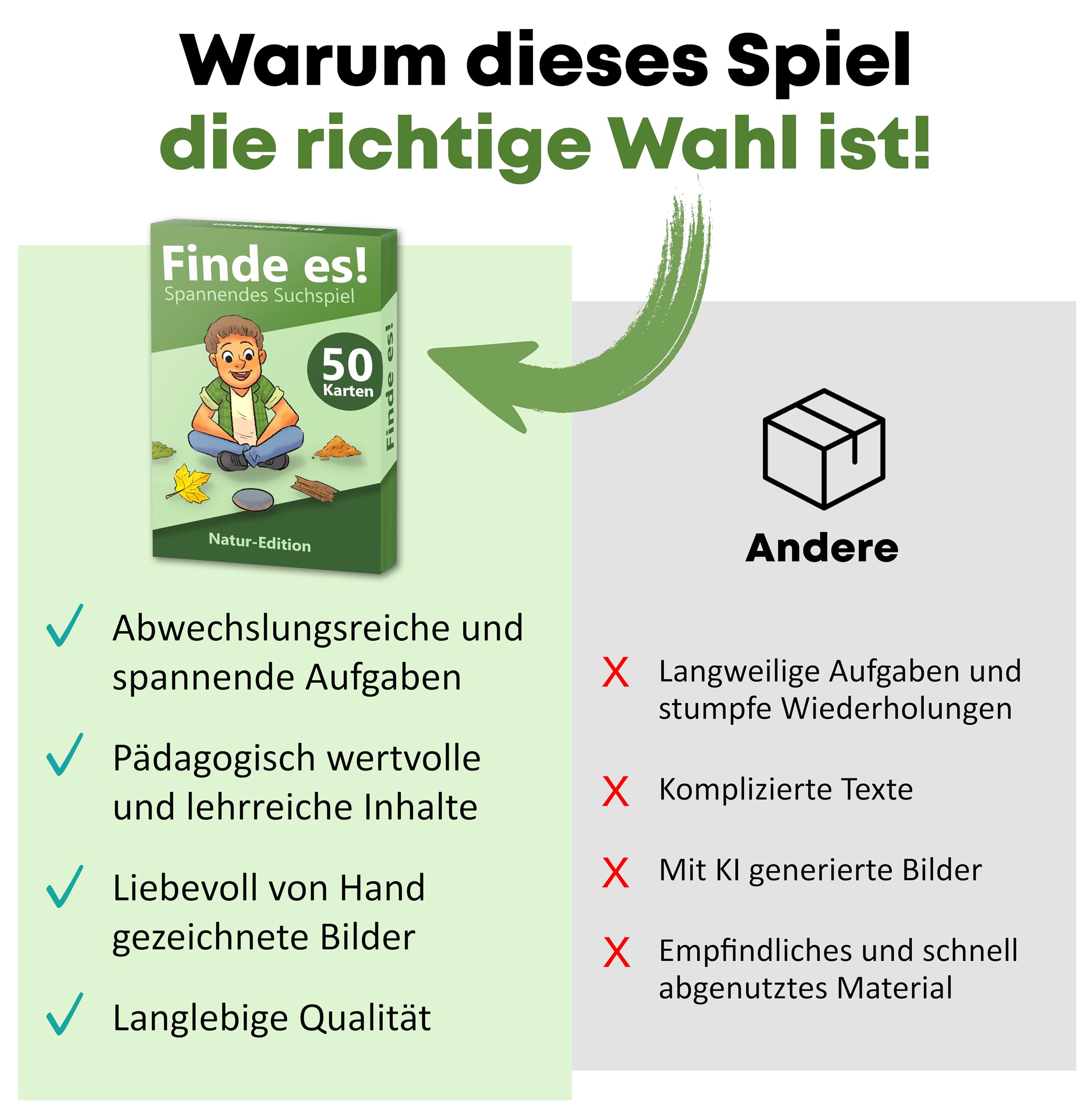 GLÜCKSWOLKE - Find it I Rediscover Nature Outside, Outdoor Treasure Hunt for Children, Explorer Toy & Children's Game, Games from 4, 5, 6, 7, 8 Years, Gift for Girls and Boys