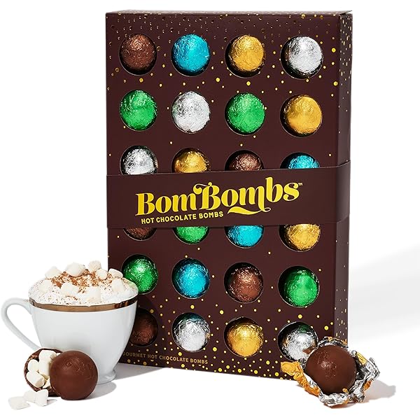 BomBombs Hot Chocolate Mix Gift Set | 16 Mini Bottles Assorted Flavors