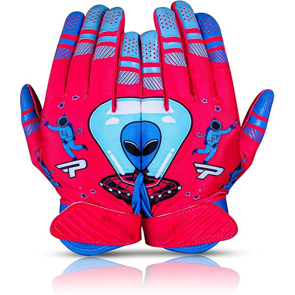 Football Gloves Clown -Tacky Grip Youth Adult Battle Football Gloves