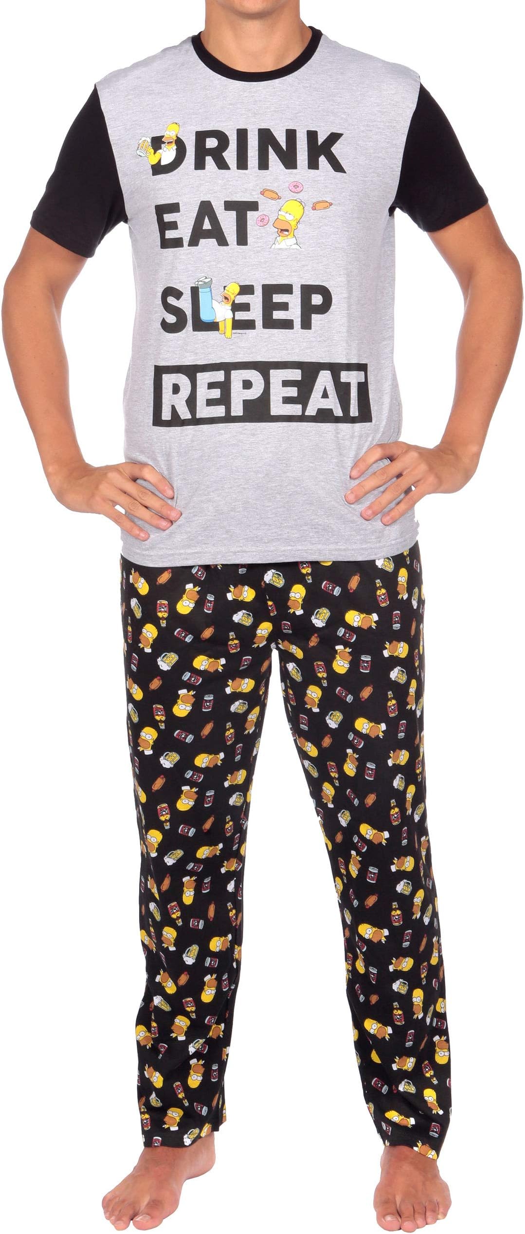 The Simpsons Mens' Homer Simpson Pajamas