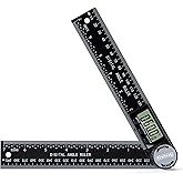 Kirphealy Digital Angle Finder Protractor, 7-Inch/200 mm ABS Ruler | Large Digital Display, 0&ndash;360&deg; Measuring Range, Angle Gauge,for Woodworking, Carpentry, Construction and DIY Home Projects