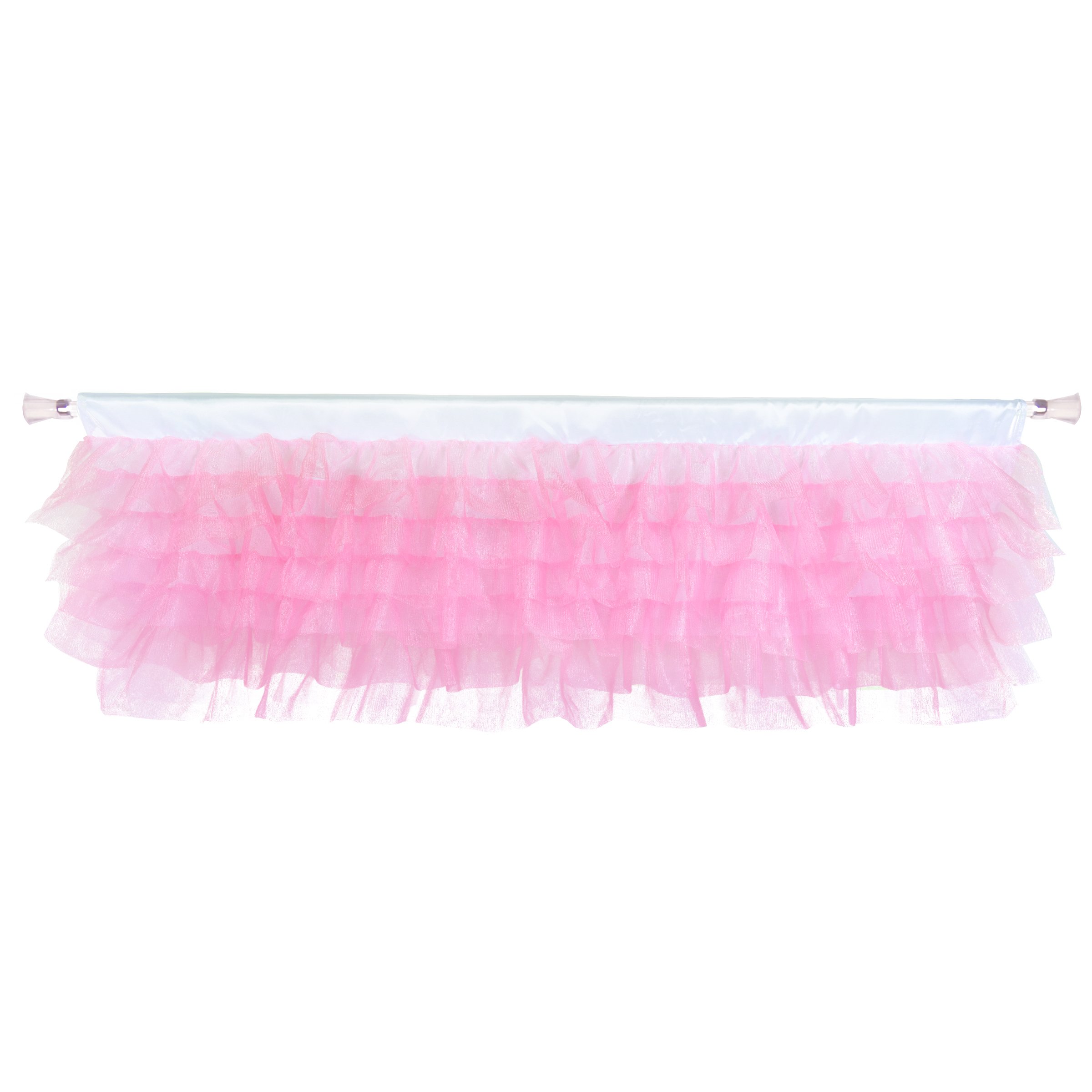 Galleon Pink Tulle Tutu Valance Curtains Fluffy Mesh Layered