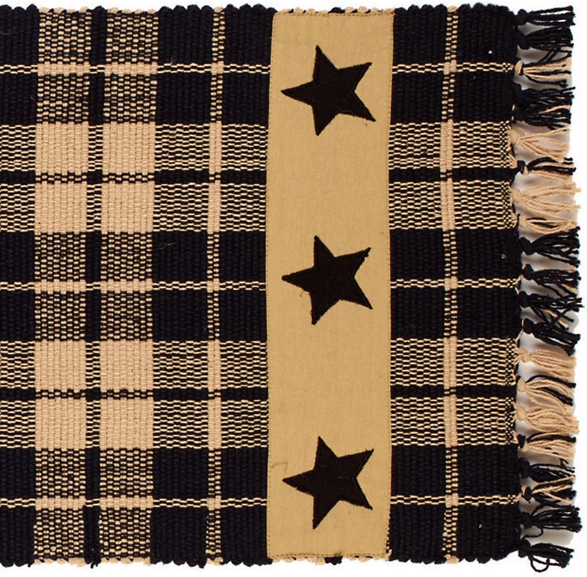 Best country table runner black stars