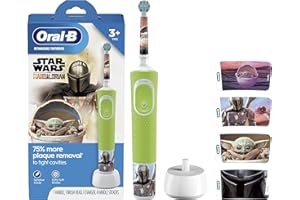 Oral-B Kids Electric Toothbrush, STAR WARS, Rechargeable Power Toothbrush with 1 Brush Head, for Kids 3+