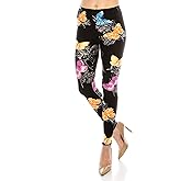 RENESEILLE Women’s Workout Yoga Leggings – High Waisted Printed Casual Stretch Elastic Waist Lightweight Active Lounge Pants