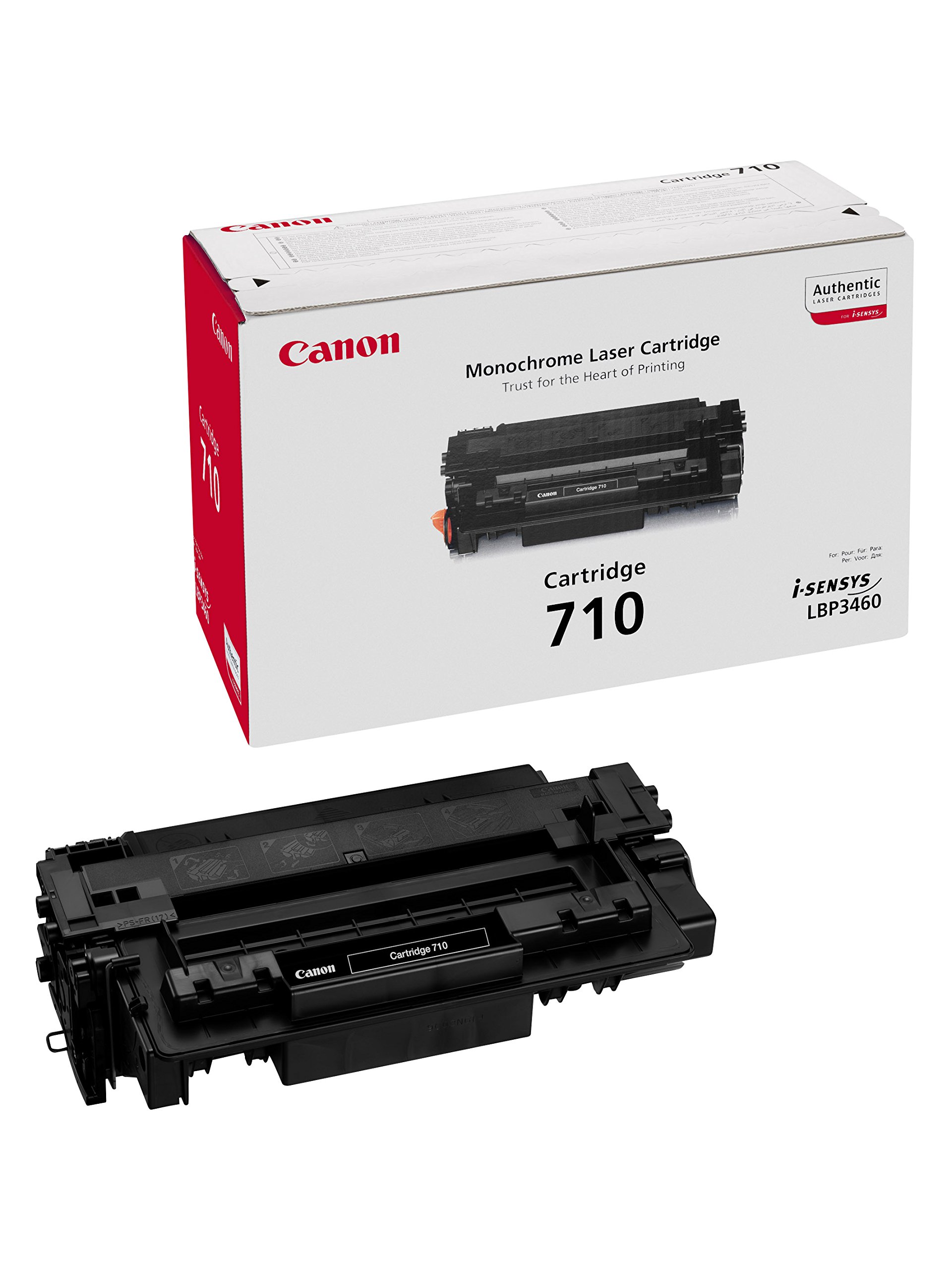 Canon 710 - 0985B001 - 1 x Black - Toner Cartridge - For Laser Shot LBP3460