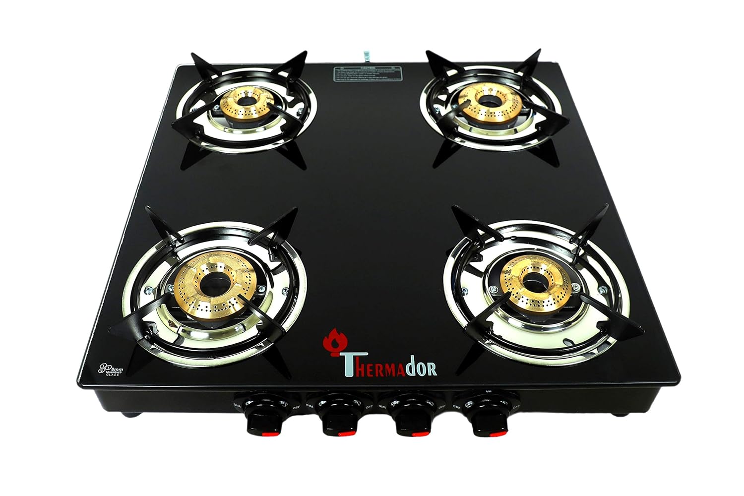 Buy Thermador Toughened Glass Top 4 Burner Gas Stove (LPG, Manual