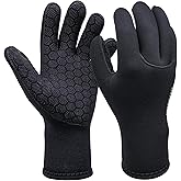 Dizokizo Neoprene Gloves, 3mm Anti-Slip Diving Gloves Waterproof Wetsuit Gloves for Scuba Fishing Kayaking Surfing Swimming