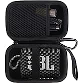 JINMEI Hard EVA Carrying Storage Case Compatible with JBL Go 3 Speaker Portable Mini Bluetooth Speaker Protective Travel storage box