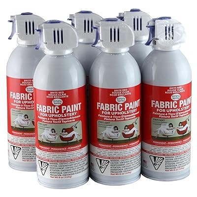 Simply Spray Upholstery Fabric Spray Paint 8 Oz. Can Brite Red
