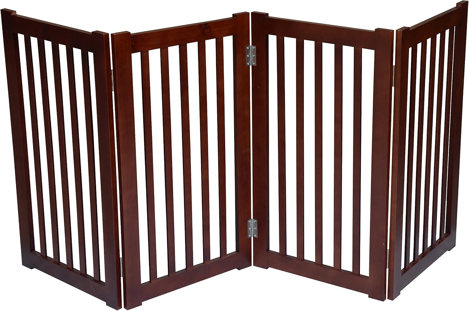 MDOG2 4Panel Free Standing Pet Gate, 72Inch Width by 32
