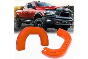 YINNIANETS Custom Tow Hook Covers Fits for 2019-2025 RAM 2500/3500,Tow Hitch Cover Car Tow Hooks Compatible with Dodge RAM 2500 and RAM 3500 Accessories 2019-2025 (Orange)
