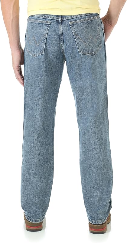 , jeans da uomo Jean, dall’aspetto consumato e la vestibilità comoda Grey Indigo 50W/32L