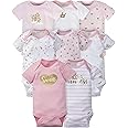 Gerber Baby Girls' 8-Pack Short Sleeve Onesies Bodysuits