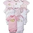 Gerber baby-girls 8-pack Short Sleeve Onesies Bodysuits