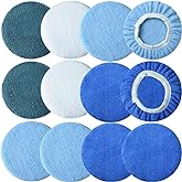 Buffing Bonnets Kit - 12pcs Polishing Bonnets for 9-10 Inch Orbital Buffer Polisher