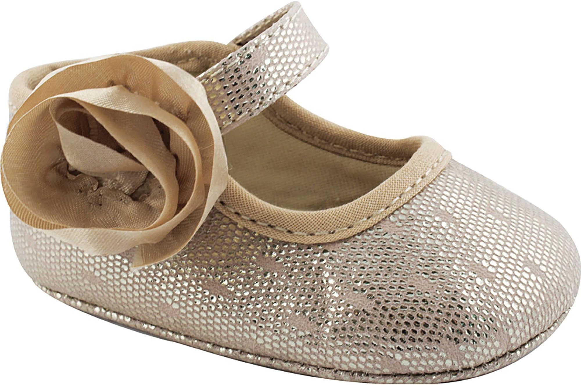 Wee Kids Special Occasion Baby Girls Mary Jane Shoes (Infant Crib Shoes) Gold Baby Shoes or Red Shoes