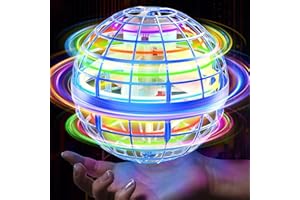 FESBT Flying Orb Ball 2024 Galaxy Cosmic Globe UFO Boomerang Hover Ball Galatic Fidget Spinner Mini Drone Cool Toys Birthday Gift Ideas for 6 7 8 9 10+ Year Old Boys Girls Teens Indoor Outdoor(Blue)