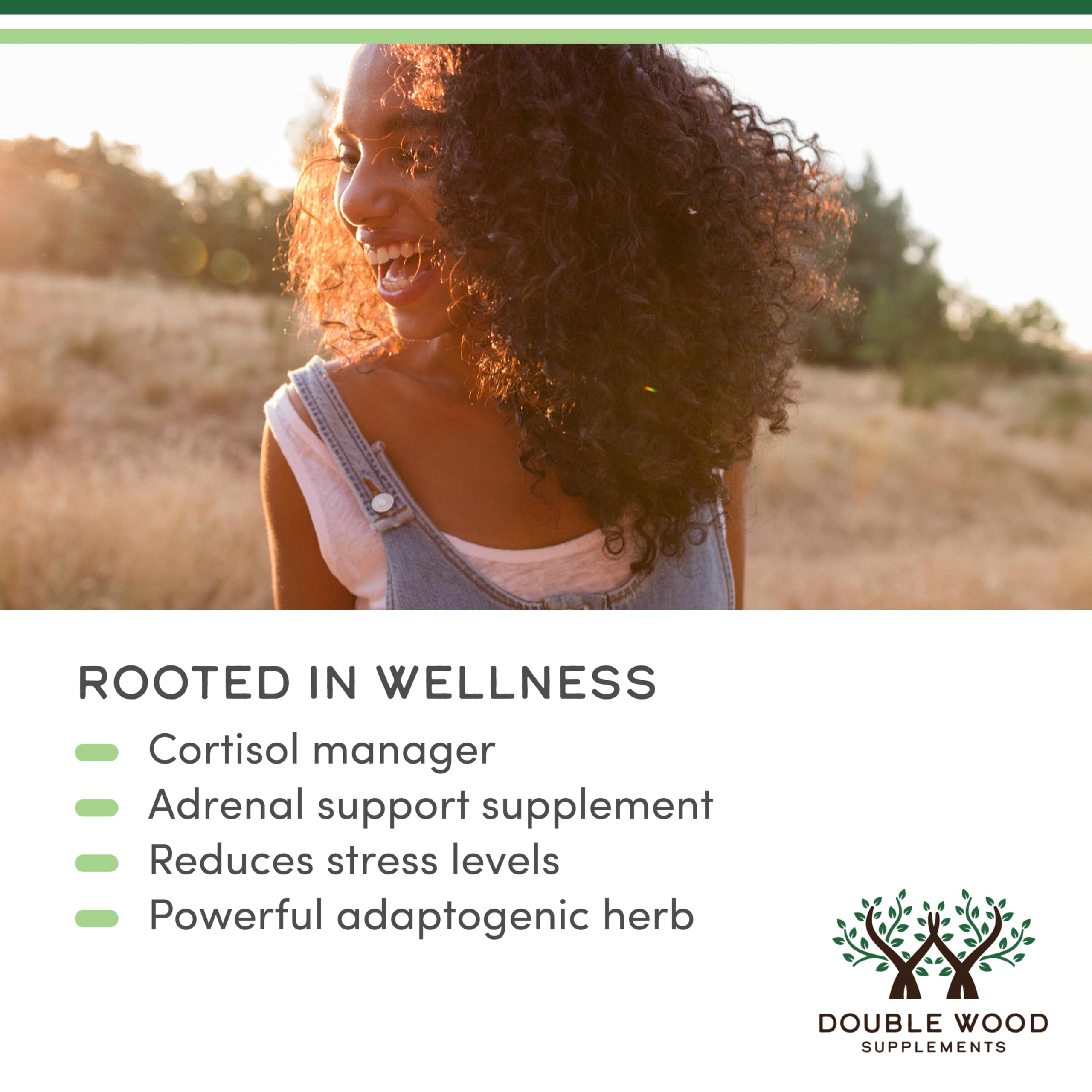Ashwagandha Organic Drops for Stress Relief (1,200mg, 60 Servings) Ashwagandha Tincture for Adrenal Support and Cortisol Manager (Vegan Safe, Gluten Free, Non-GMO) by Double Wood