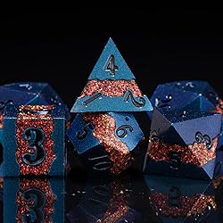 Large Stripe Metal Dice DND,Metallic Solid Crack