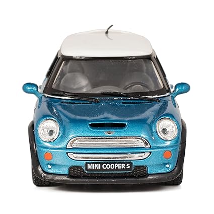 Blue Mini Cooper S Die-Cast Collectible Toy Vehicle