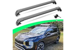 Lockable Roof Racks for 2022-2025 Mitsubishi Outlander & Outlander PHEV 2023-2025, 165LBS Cross Bars for Kayak Bike Snowboad 